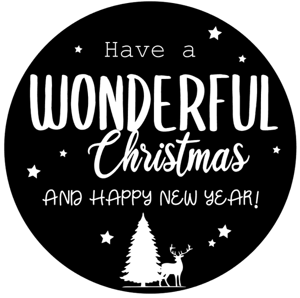 Raamsticker Kerst en Nieuwjaar