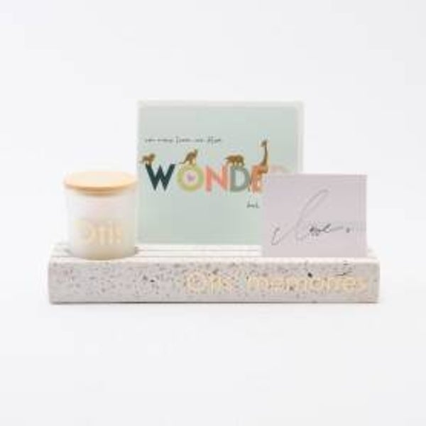 Terrazzo Memory Houder - Wit