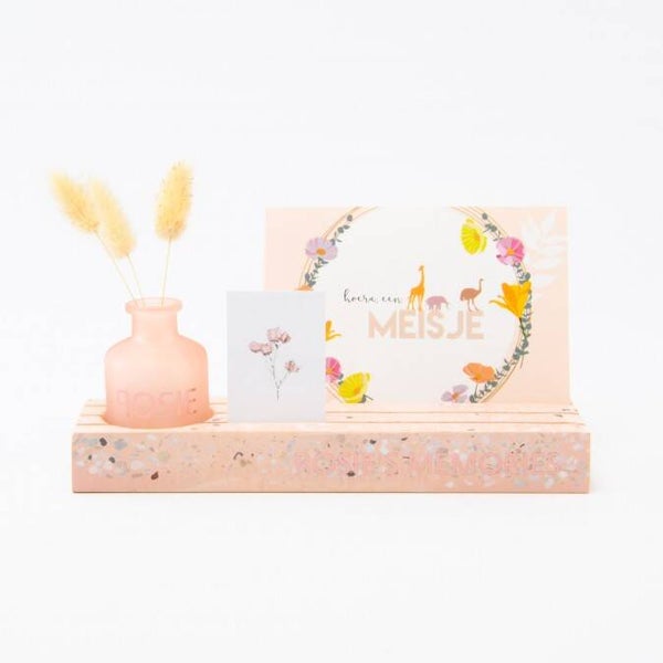Terrazzo Memory Houder - blush
