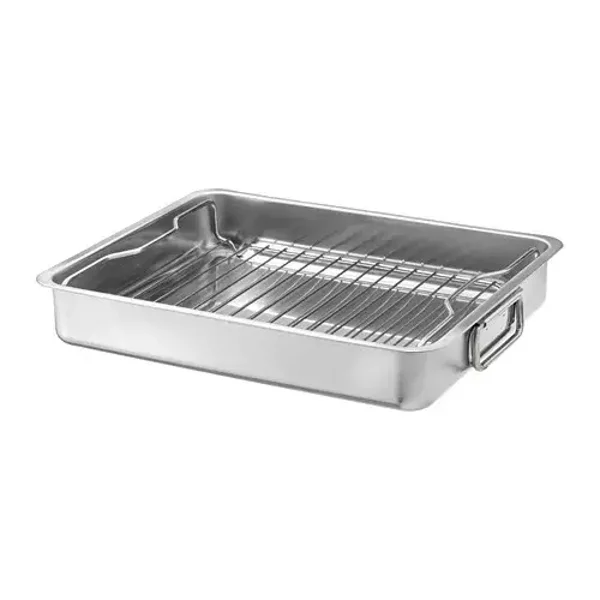 Fuente de horno con rejilla