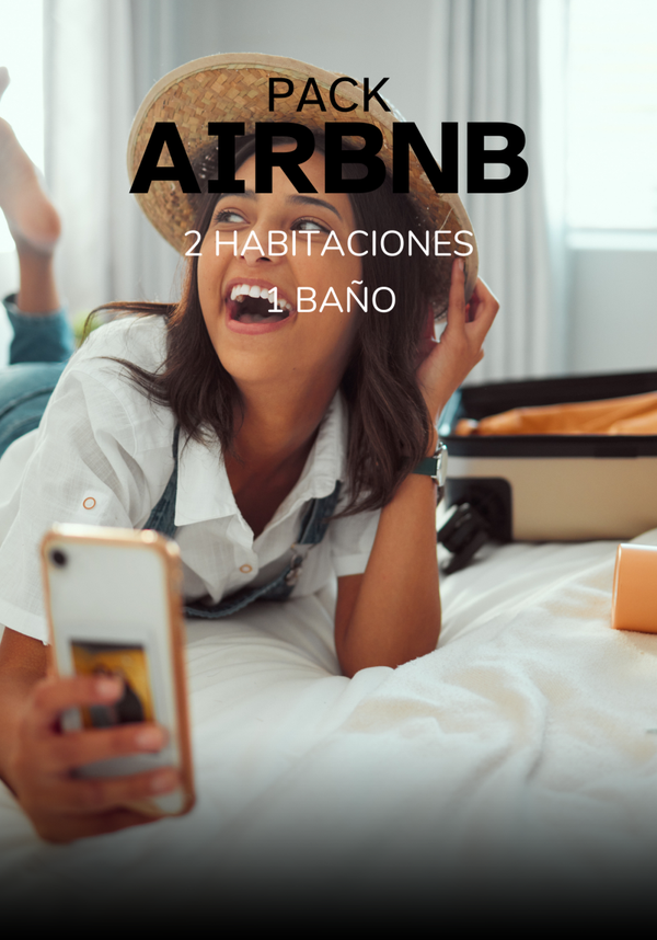 PACK AIRBNB - 2 Habitaciones y 1 baño