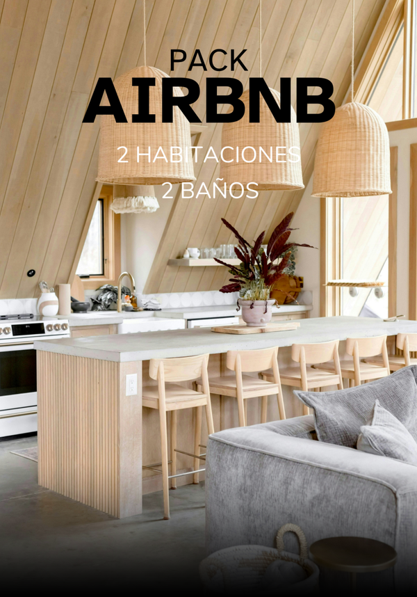 PACK AIRBNB - 2 Habitaciones y 2 baños