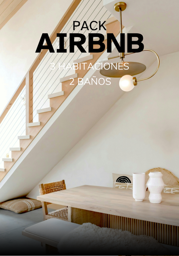 PACK AIRBNB - 3 Habitaciones y 2 baños