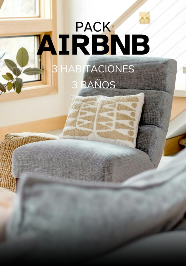 PACK AIRBNB - 3 Habitaciones y 3 baños