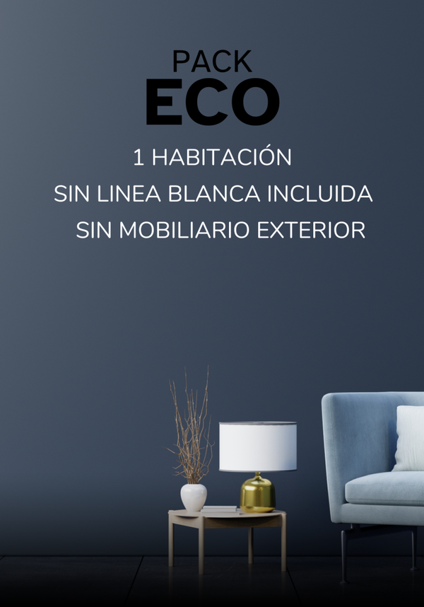 PACK ECO - 1 habitación - Sin mobiliario exterior - SIN LINEA BLANCA INCLUIDA
