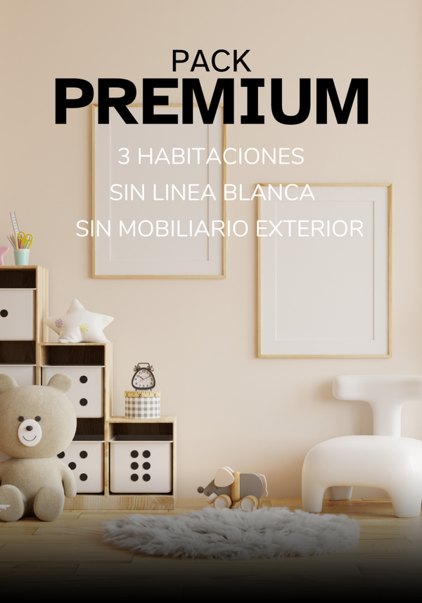 PACK PREMIUM - 3 habitaciones - Sin mobiliario exterior- SIN LINEA BLANCA