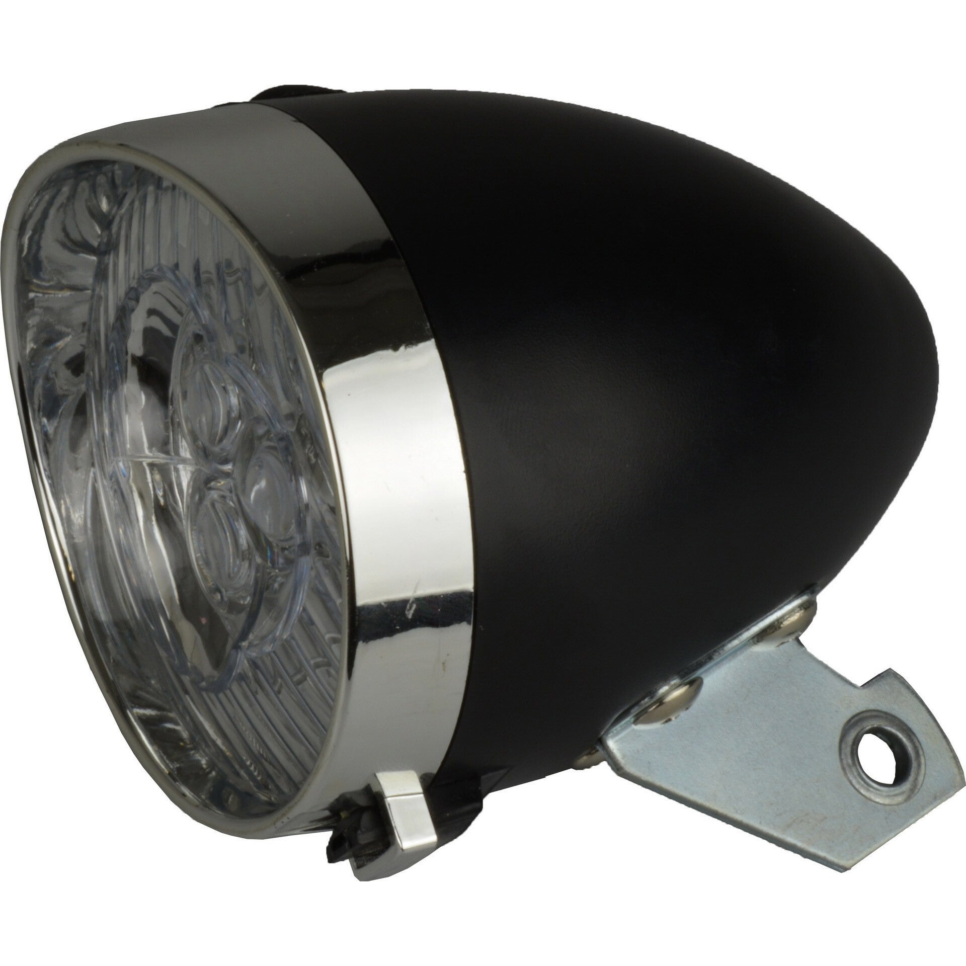 Koplamp Catch It 3-LED retro zwart OEM