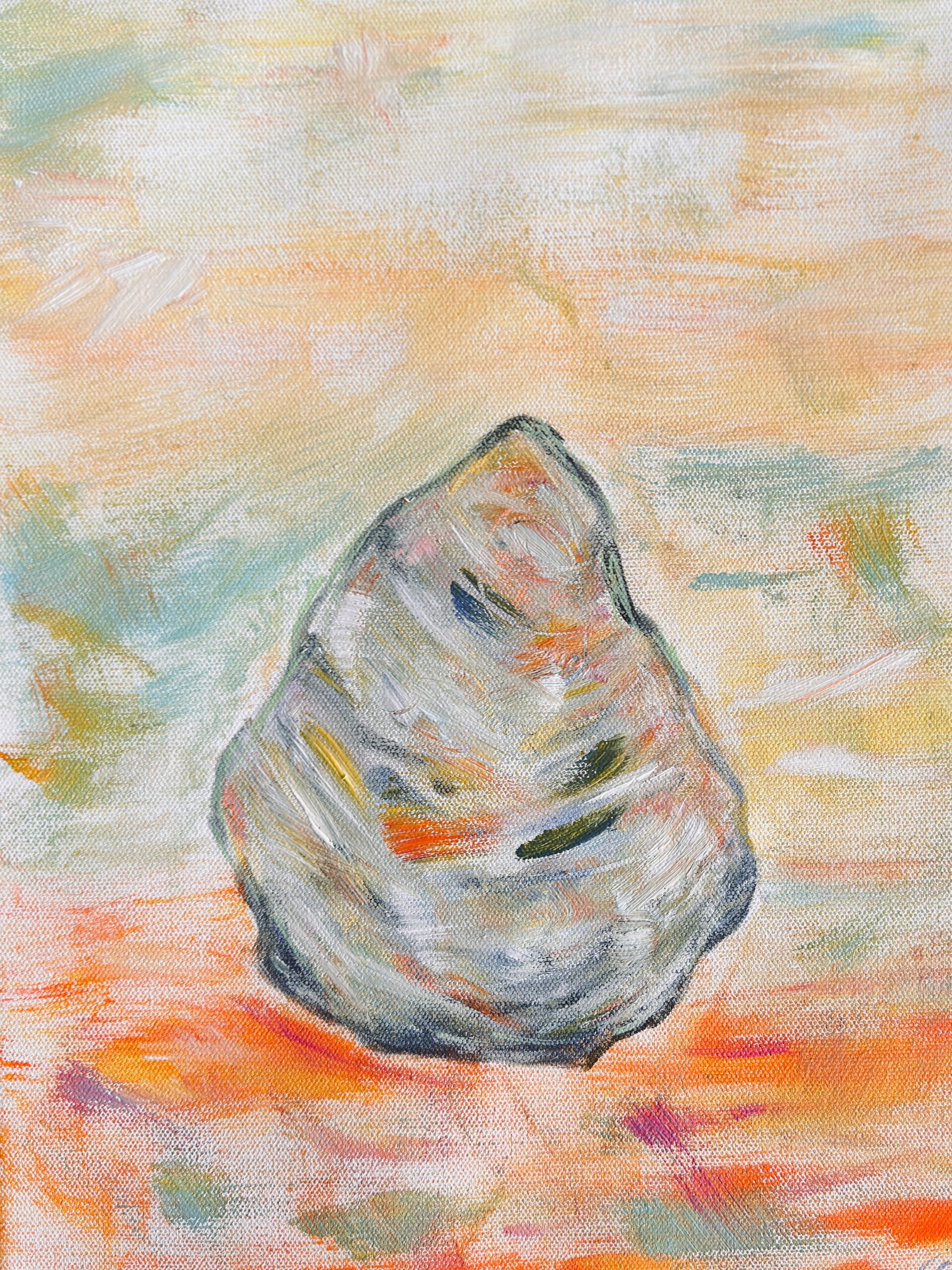 Clam on the beach