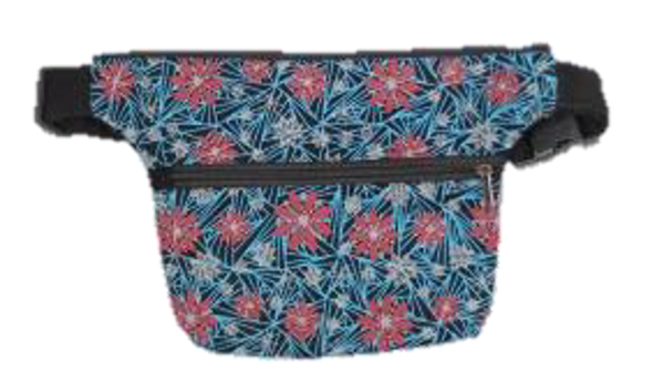 Riñonera Estampada Multicolor con Cremallera