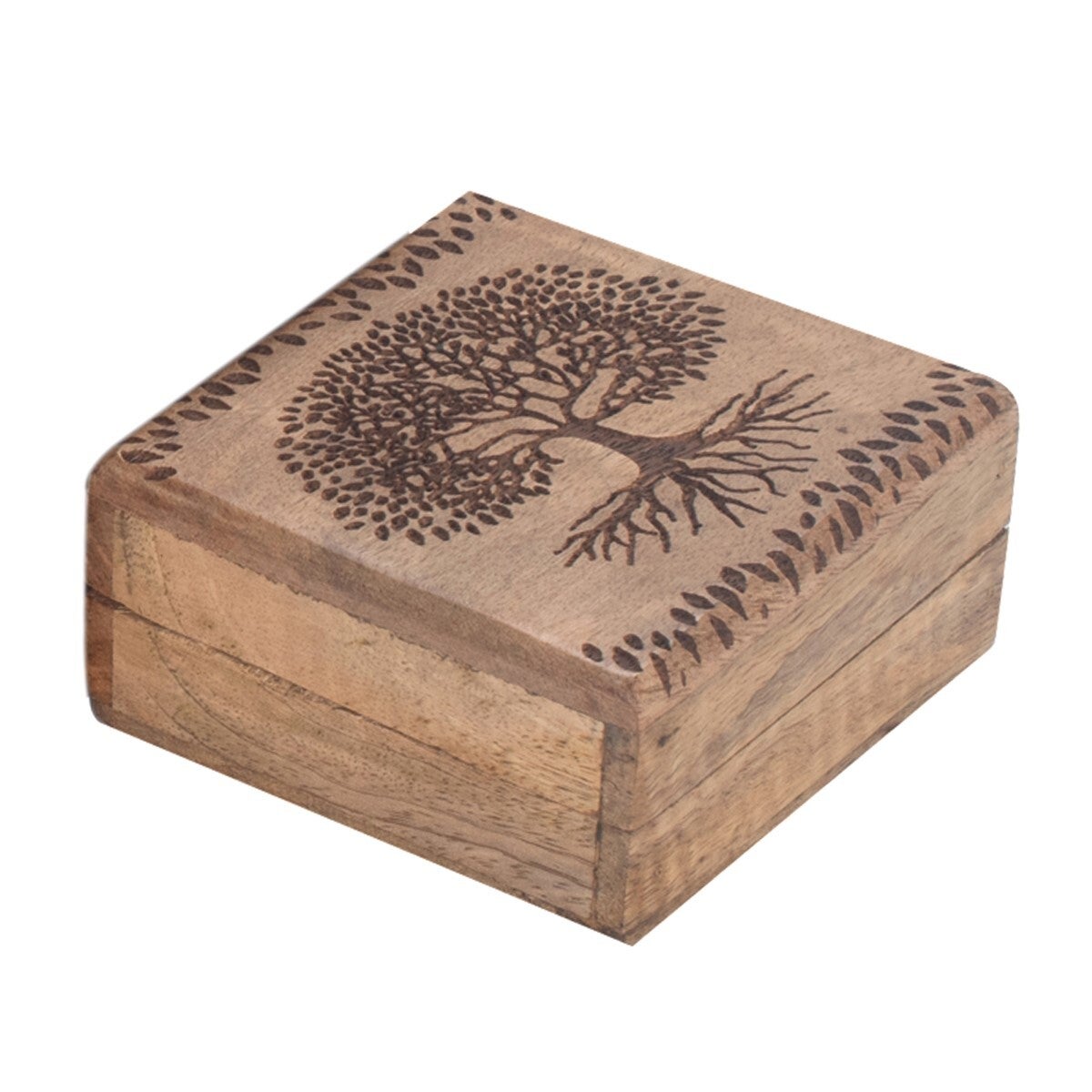 Caja Pequeña Madera Árbol de la Vida