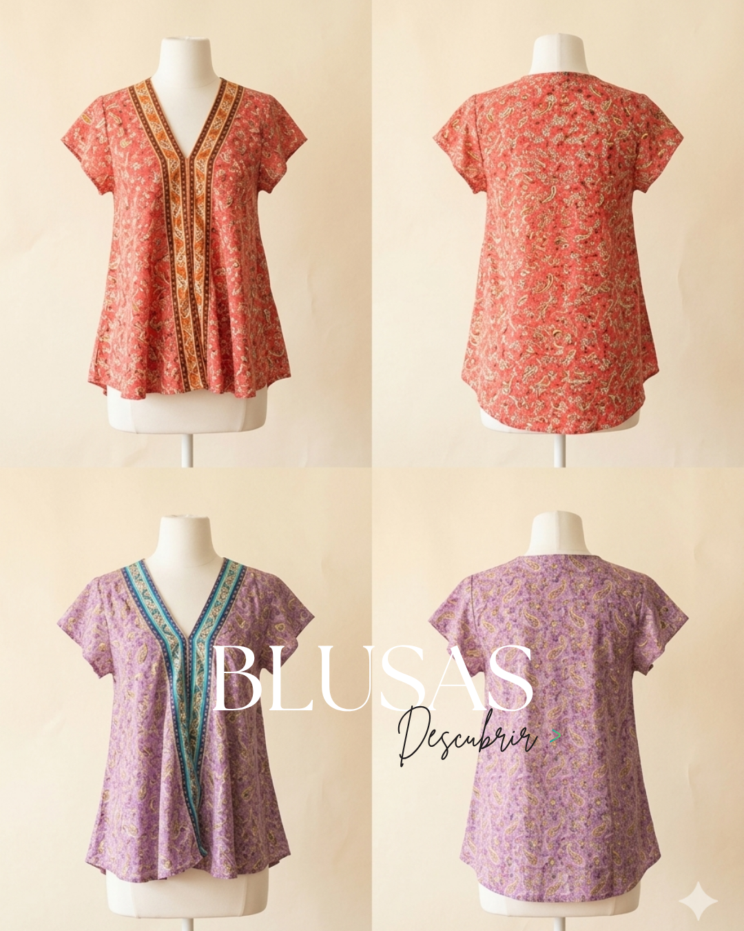 Blusa Estilo Boho Mujer
