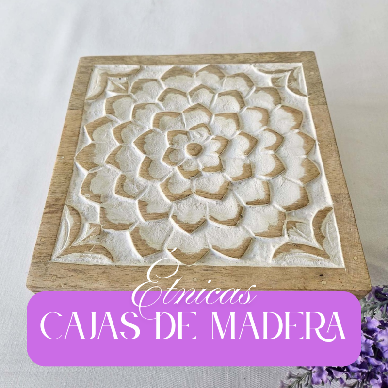Cajas de madera étnicas