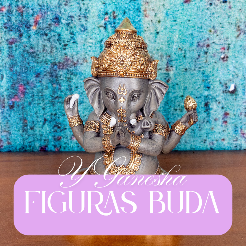 Figuras Buda y Ganesha