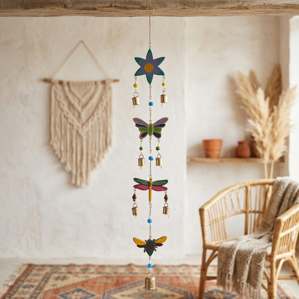 Móvil Colgante Naturaleza y Insectos | Decoración Boho