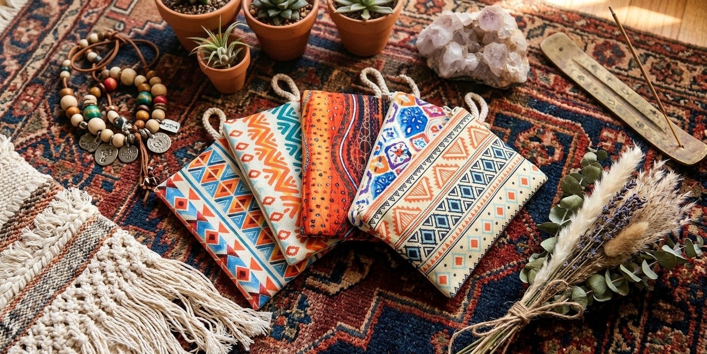 Monedero de Algodón Étnico Africano | Estilo Boho