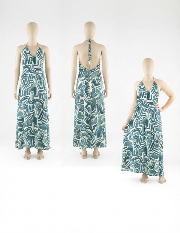 Vestido Largo Boho Espalda Descubierta | Estilo Hippie