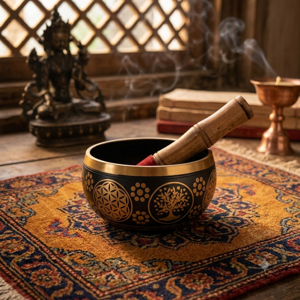 Cuenco Tibetano Flor de la Vida | Artesanal Hippie