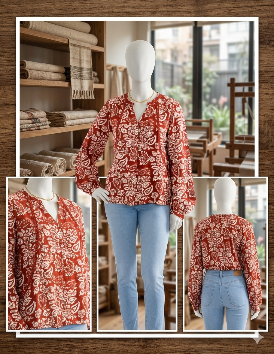 Blusa Hippie Roca | Moda boho alternativa | Tiendasamarcanda