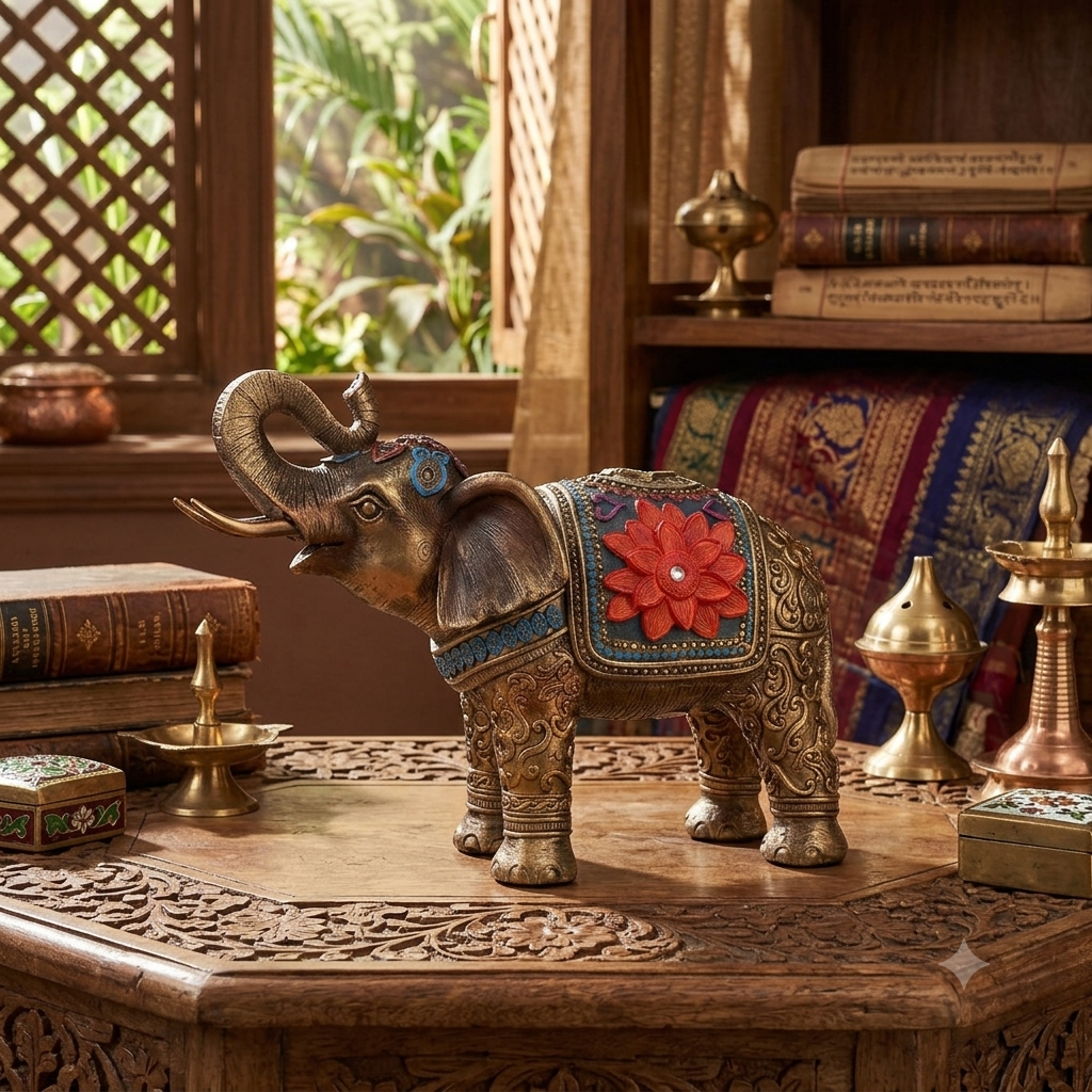 Elefante Resina Trompa Arriba | Artesanal Hippie