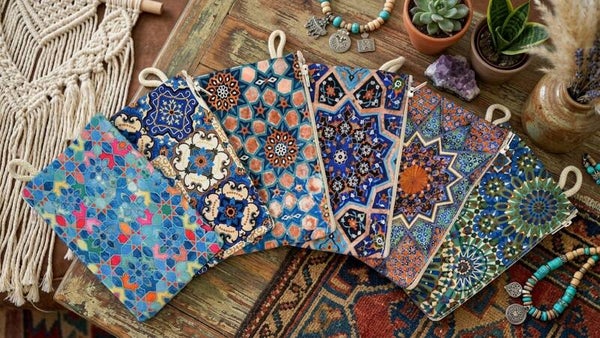 Monedero de Algodón Mosaico Árabe | Estilo Boho Hippie
