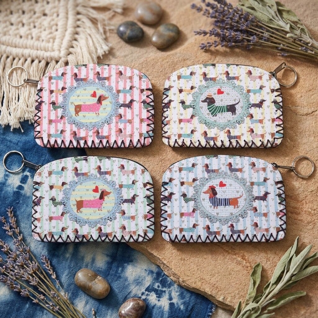Monedero Boho Teckel | Regalo Dog Lover