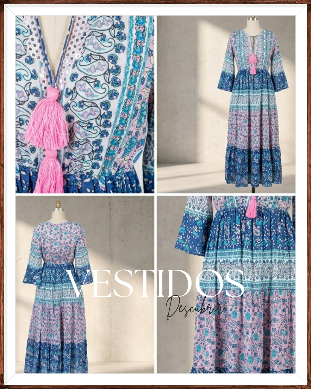 Vestido Floral Boho Mujer