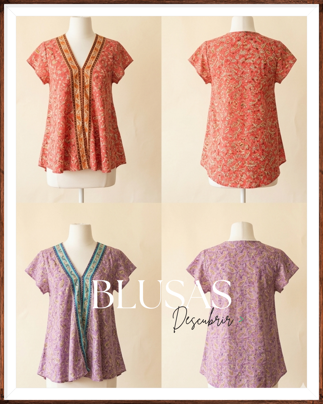 Blusa Estilo Boho Mujer