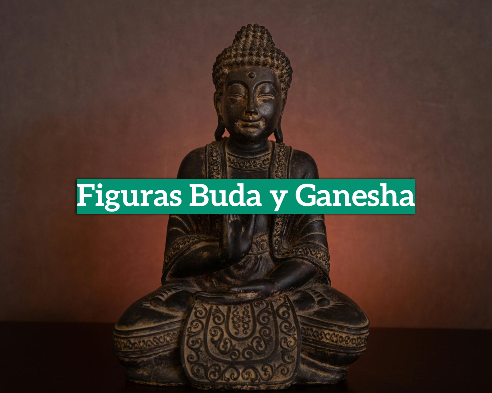 Figuras Buda y Ganesha