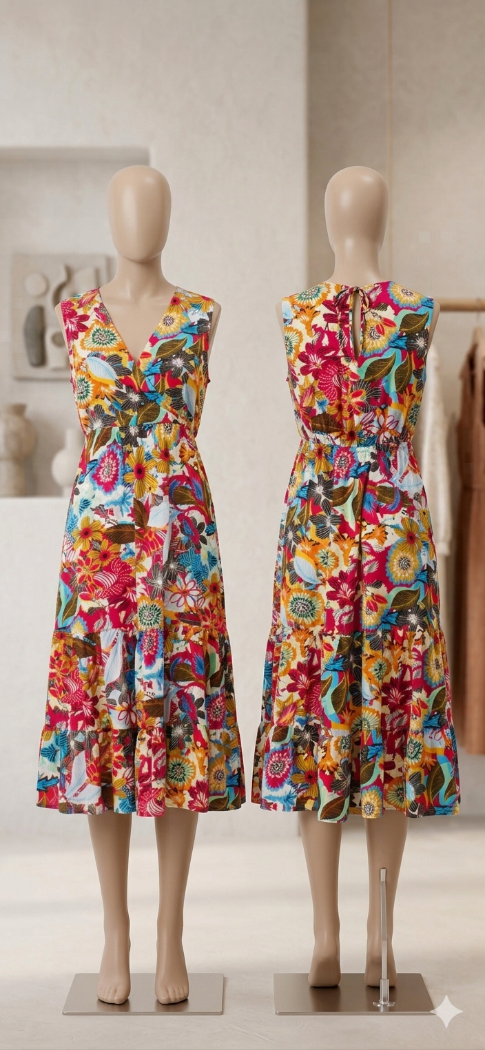 Vestido Sambalpur | Ropa Hippie India