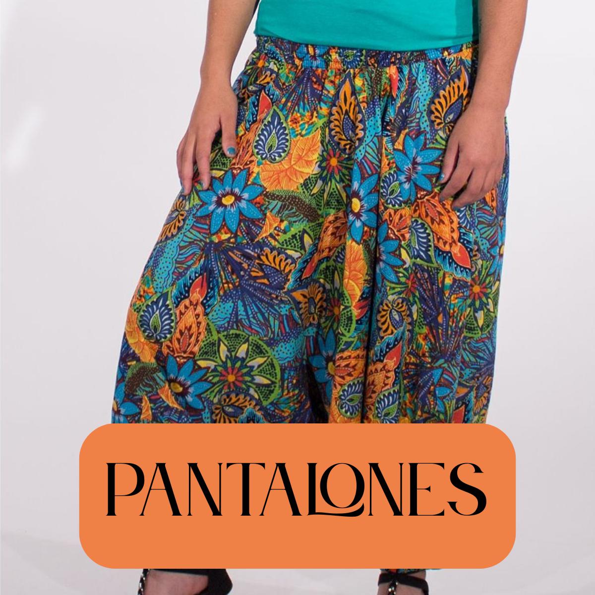 Pantalones hippies de tiro bajo