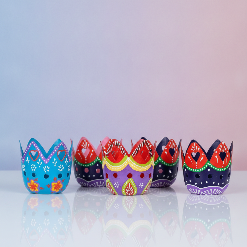 Portavelas 6 Diferentes | Artesanal Hippie