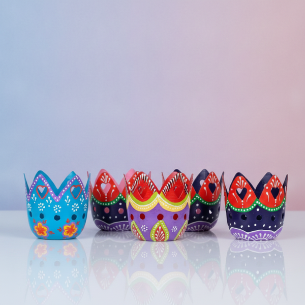 Portavelas 6 Diferentes | Artesanal Hippie