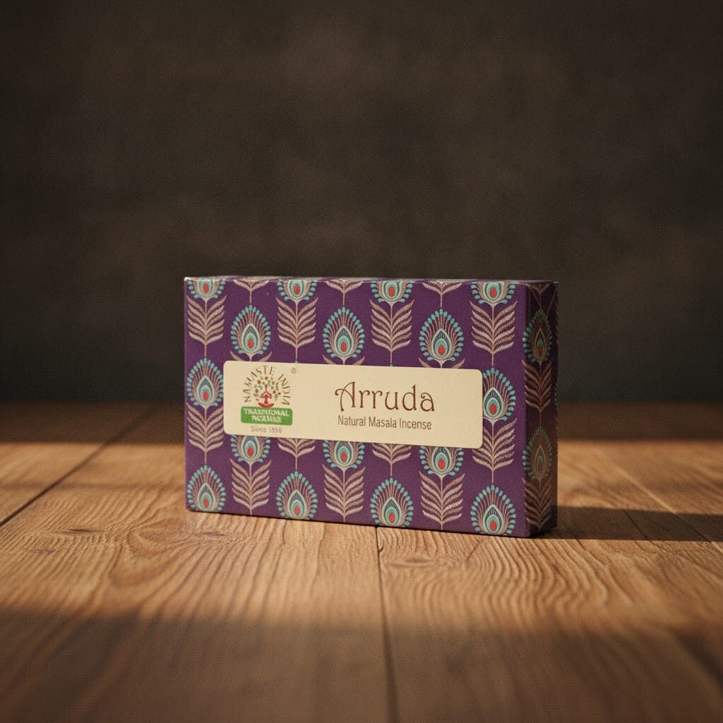 Incienso Namaste India Ruda | Pack Display 12 Cajas