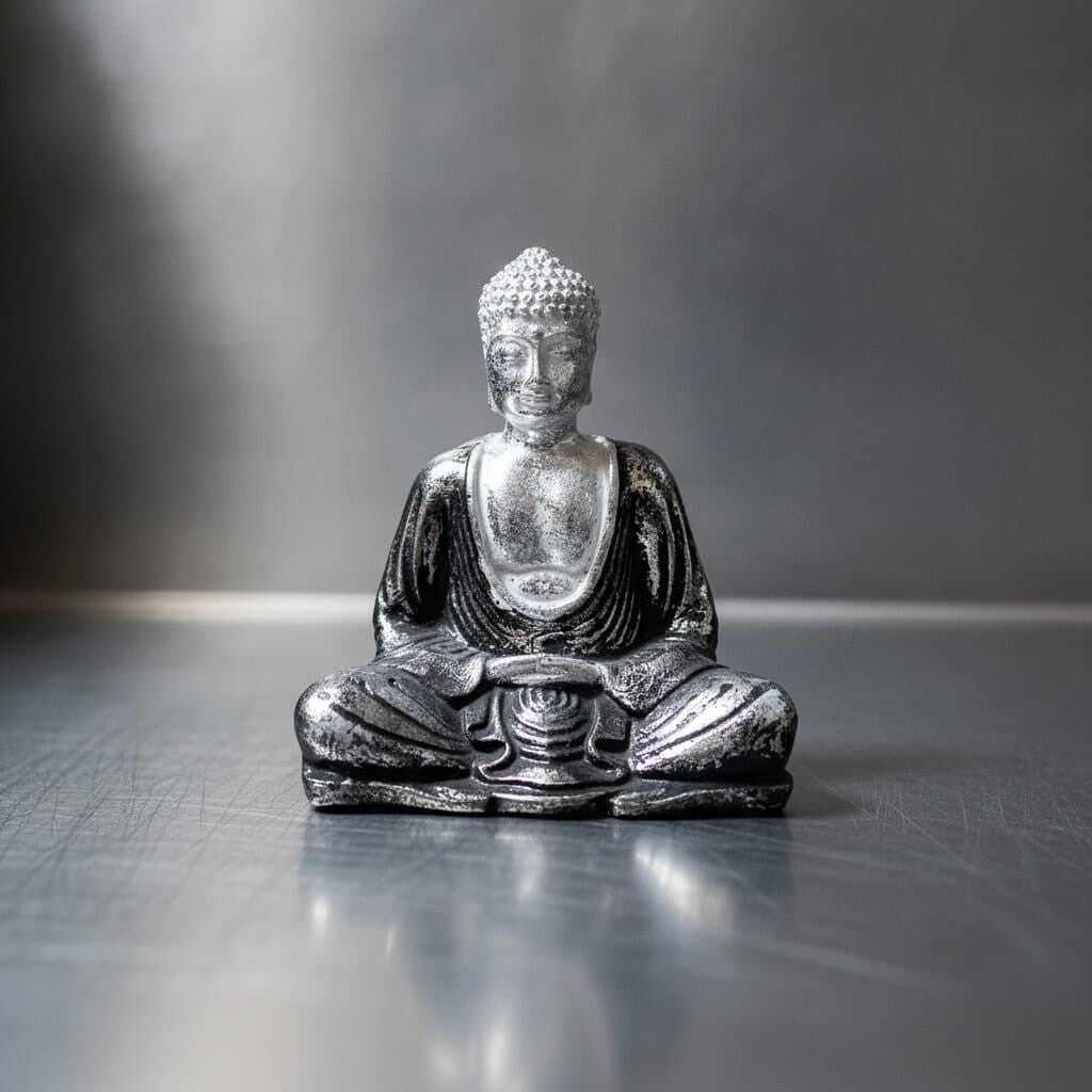 Buda Meditando Envejecido | Figura Resina Zen