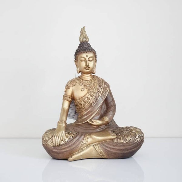 Buda Meditando Dorado | Figura Resina Tailandés