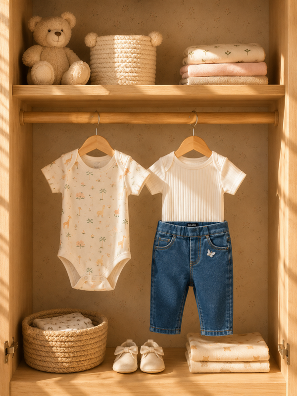 Ensemble bébé douceur safari & denim