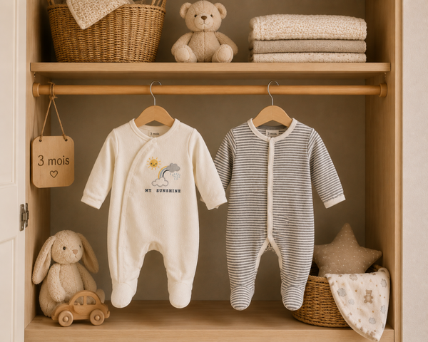Lot de 2 pyjamas bébé garçon 3 mois 🤍