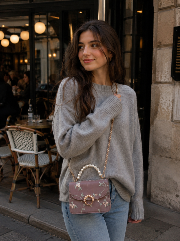 Sac bandoulière fleuri