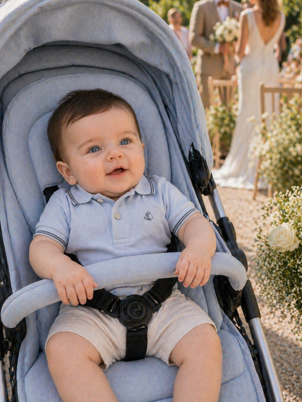 Polo bébé bleu doux Petit bateau