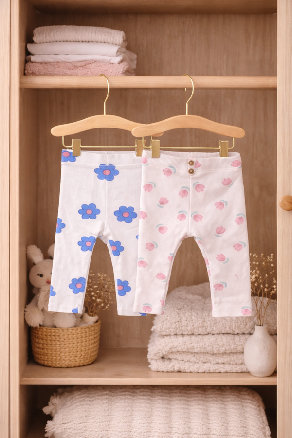Lot de 2 leggings bébé – douceur & confort au quotidien