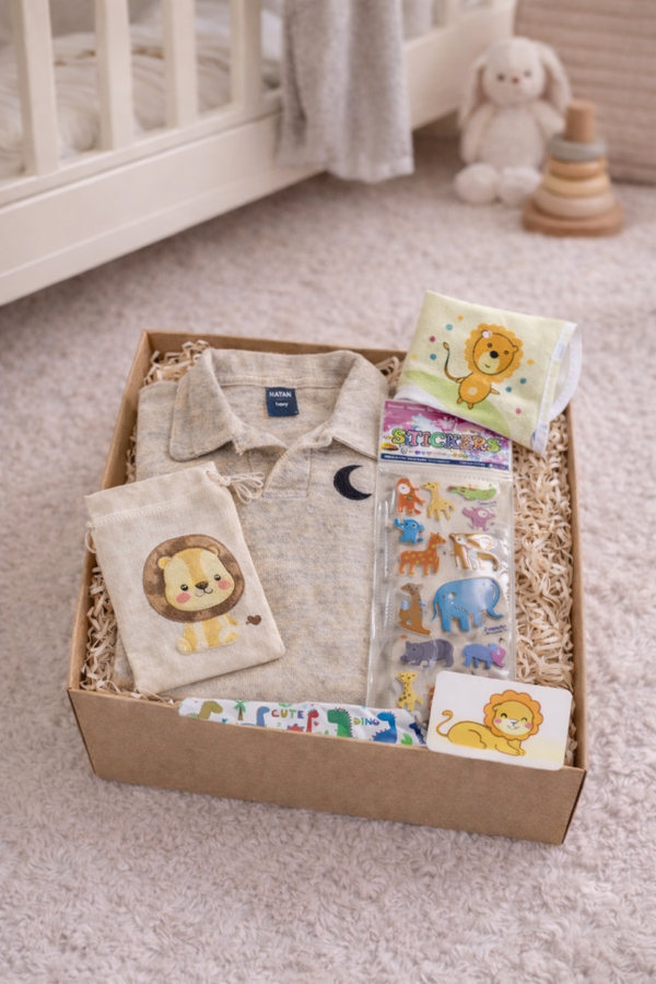 Box Petit Lion 🦁  Création brodée à la main ✨