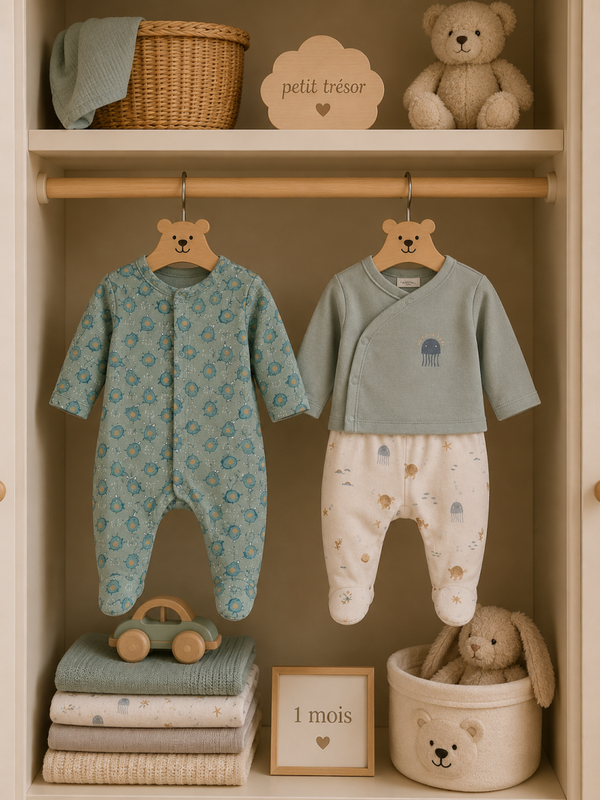 Lot pyjamas bébé garçon 1 mois 🤍