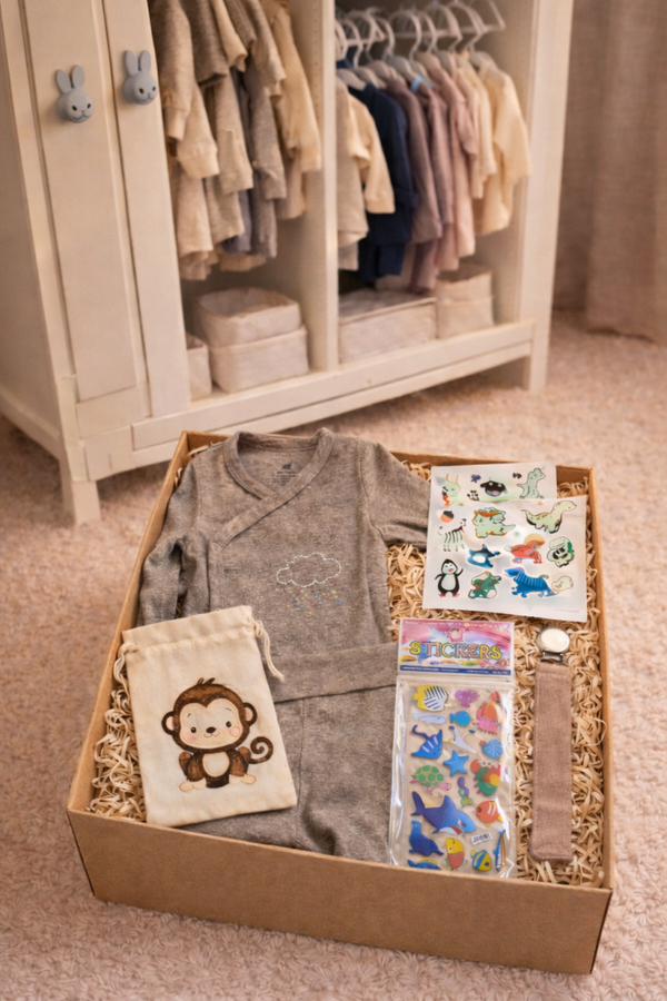 Box bébé « Petit nuage » ☁️ Création brodée à la main ✨