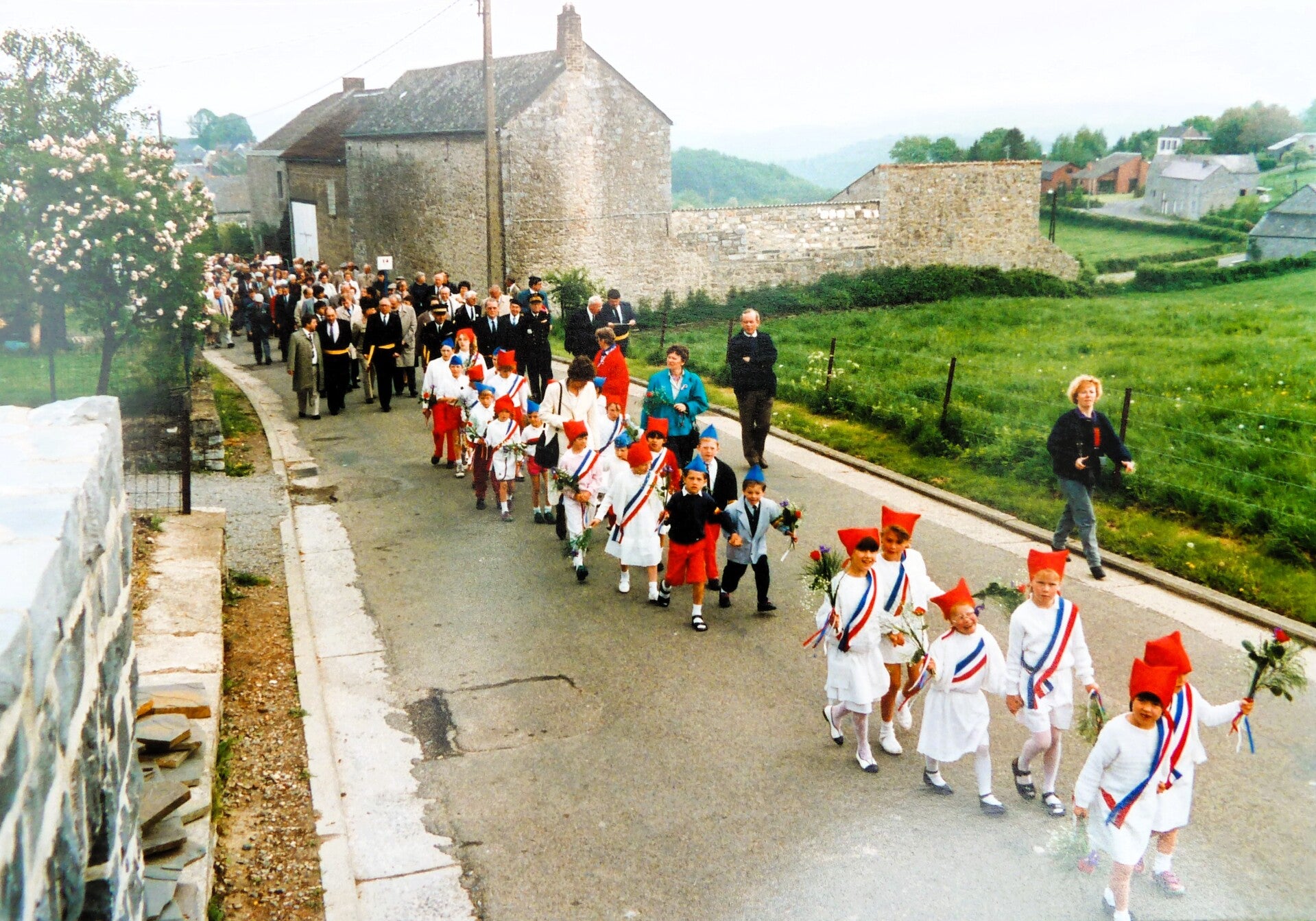 Photo prise en 1990 : 50e anniversaire des combats