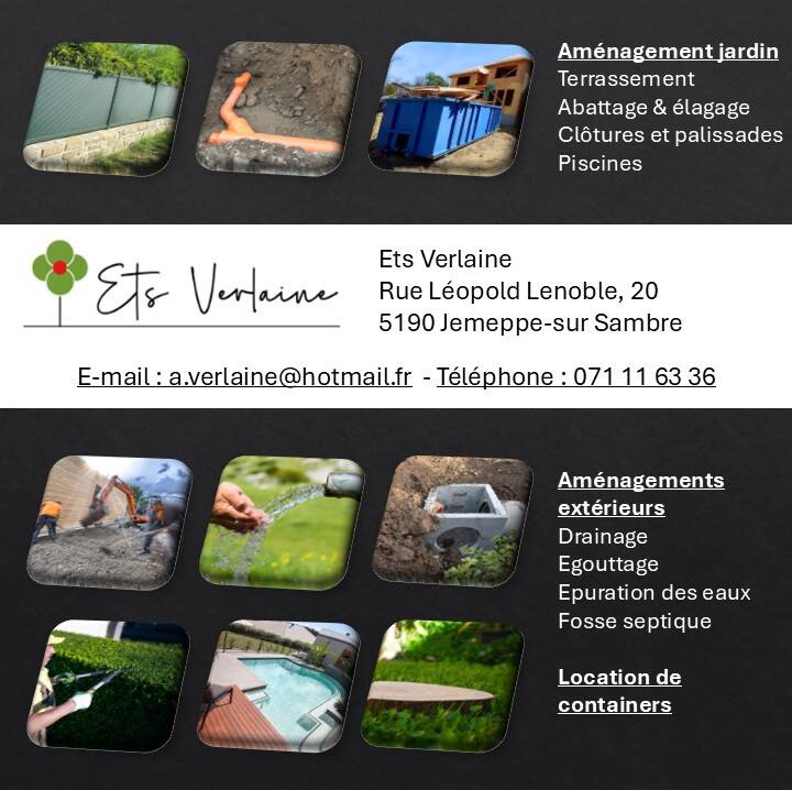 Ets Verlaine Jardins Terrassement Piscine