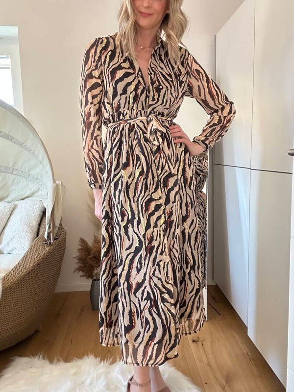 Blusenkleid  Animaldruck
