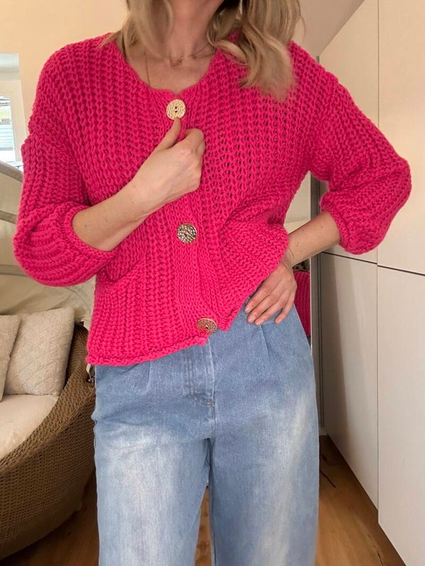 Strickjacke pink
