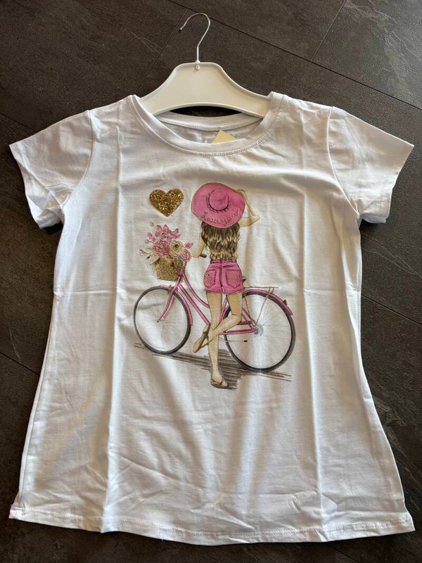T-Shirt mit Fahrrad