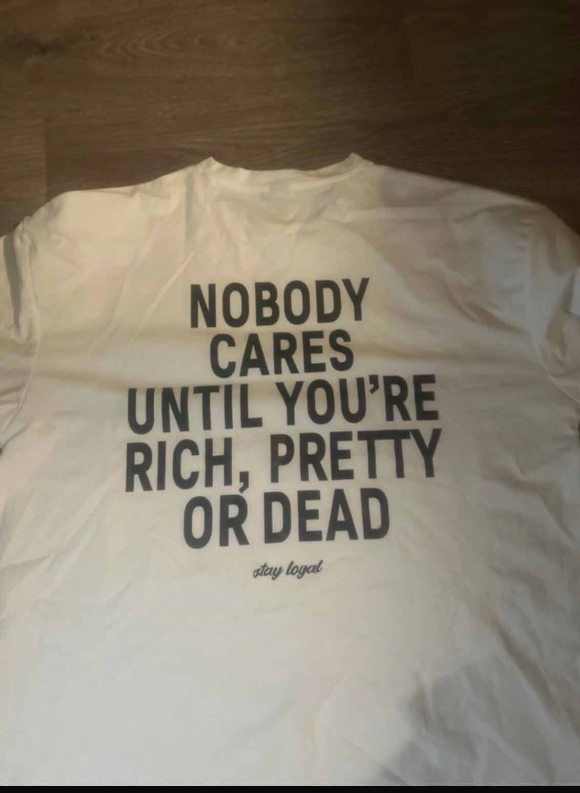 Unisex T-shirt met text