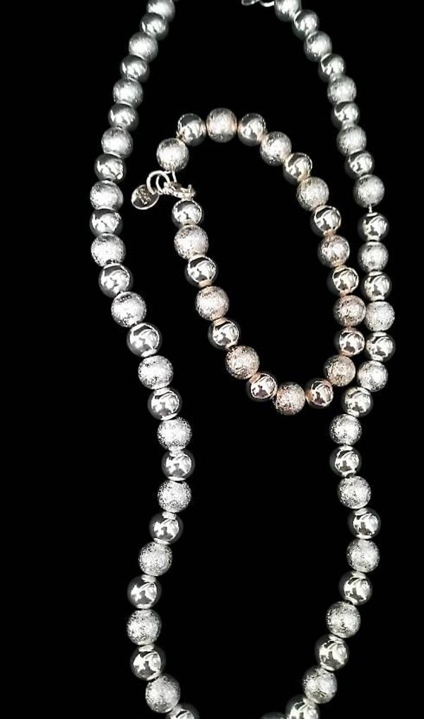 Sterling Silver Necklace & Bracelet